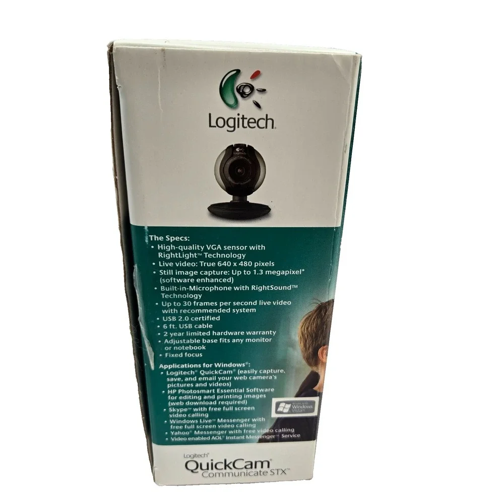 Vintage Logitech‎ QuickCam Communicate STX Webcam - WinXP Vista